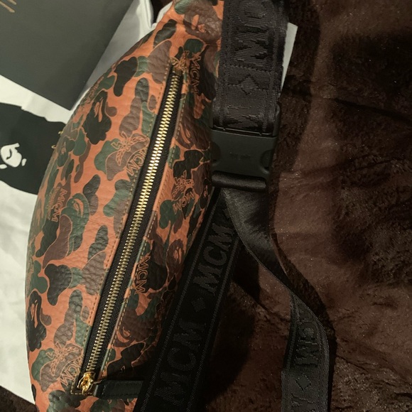 MCM X BAPE CAMO BELT BAG FANNY PACK - Picture 3 of 9